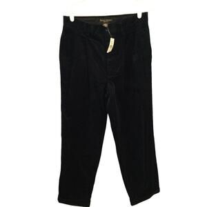 Banana Republic Mens Smithfield Corduroy Pants Size 32R 32 NEW Black Grandpa Y2K